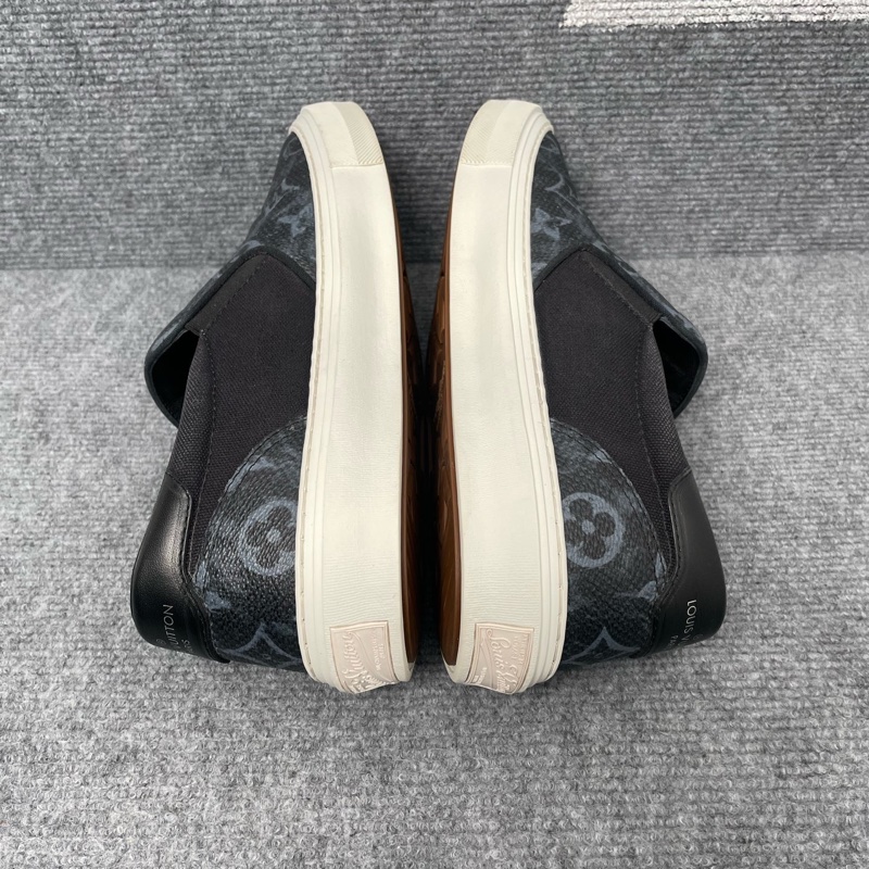 LV 黑色皮面老花一腳蹬板鞋42.5碼-6