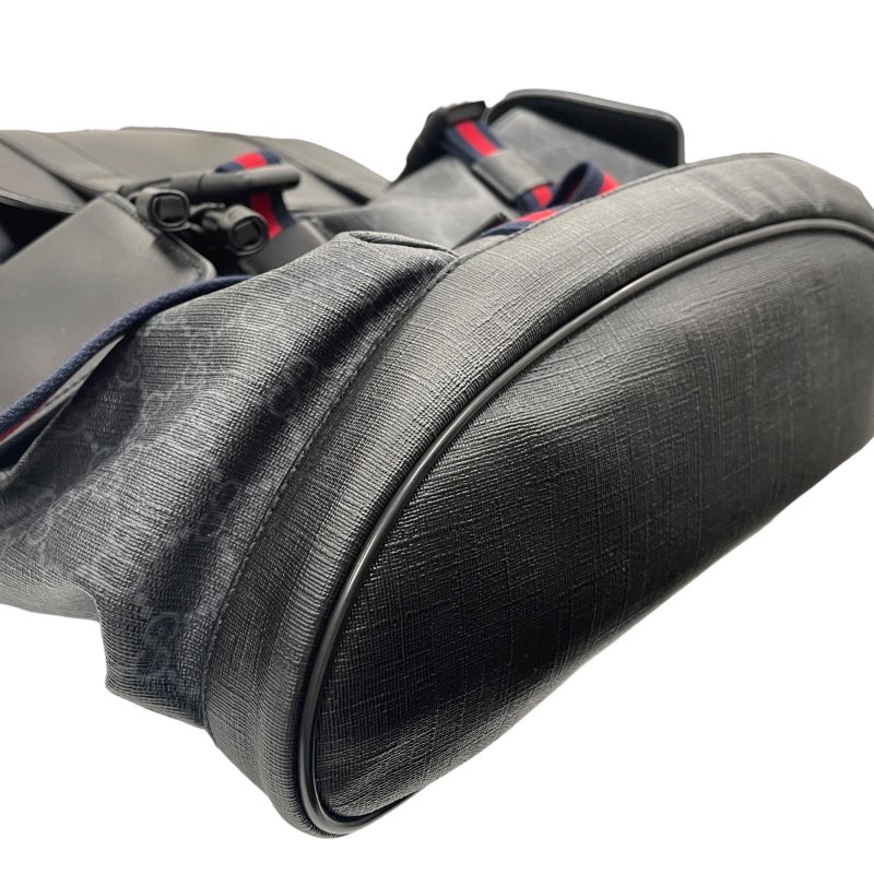 GUCCI 古馳 493078 後背包 PVC帆布 灰色老花-5