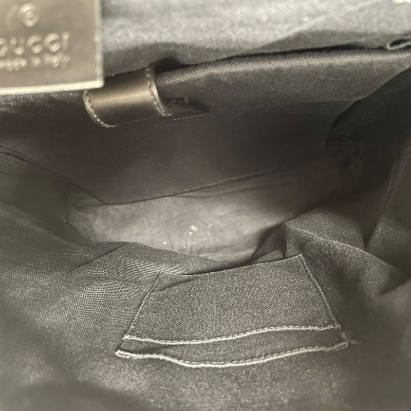 GUCCI 古馳 493078 後背包 PVC帆布 灰色老花-9