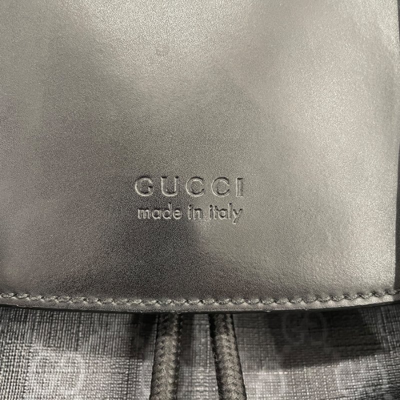 GUCCI 古馳 493078 後背包 PVC帆布 灰色老花-10