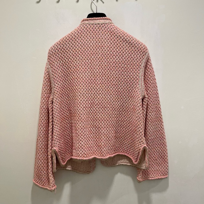 Chanel  香奈兒  粗花呢粉色外套  34碼/99新  無水洗-2