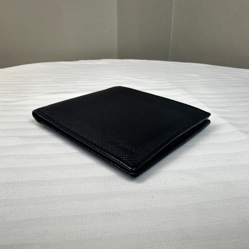 普拉達/Prada Saffiano Leather Bifold Wallet 男士牛皮短錢包 11x1x9.5cm-6