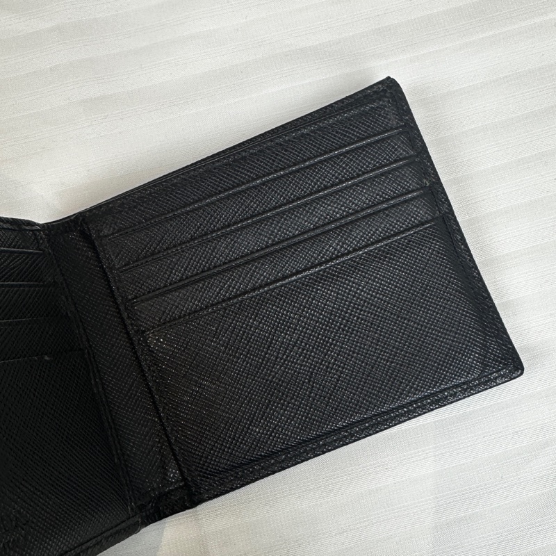 普拉達/Prada Saffiano Leather Bifold Wallet 男士牛皮短錢包 11x1x9.5cm-16