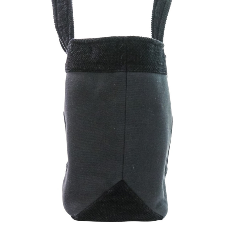 23C 香奈兒 Coco Mark 女士沙灘包、手拿包和毛巾三件組（黑色）-3