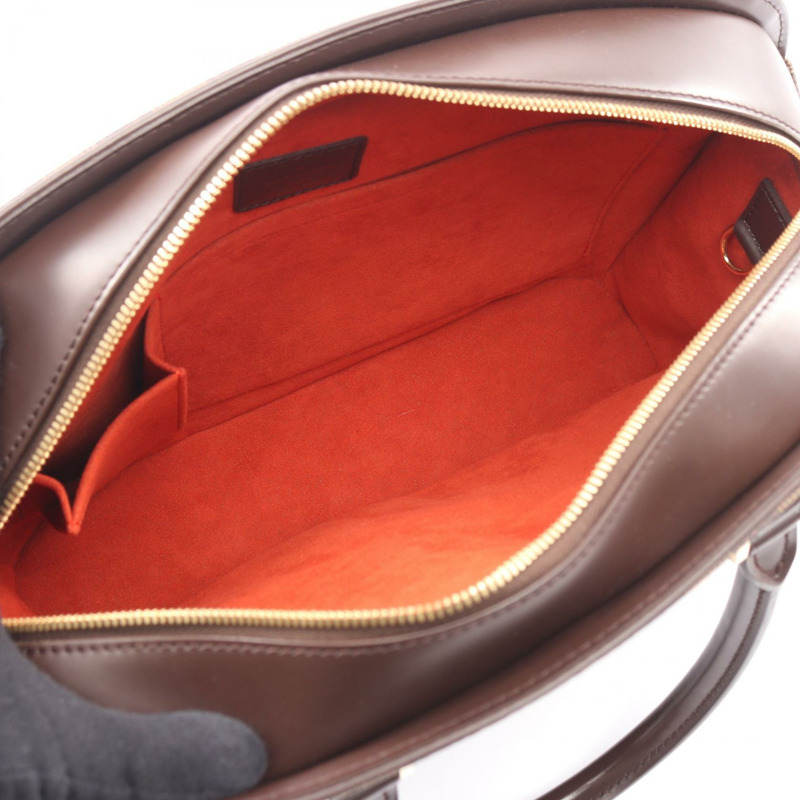 路易威登 Sarria ORIENTAL 手提包 N51282 Damier 皮革 棕色 Ebene 二手-2