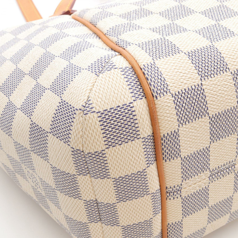 路易威登 Totally PM 手提單肩包 N51261 Damier Azur 白色皮革 二手-6