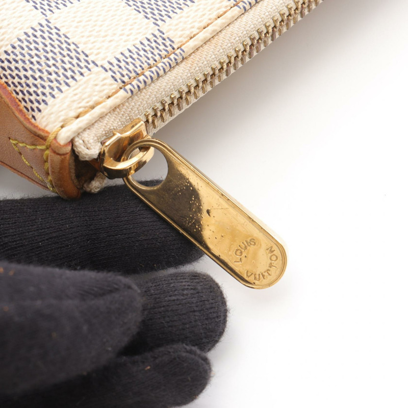 路易威登 Totally PM 手提單肩包 N51261 Damier Azur 白色皮革 二手-13