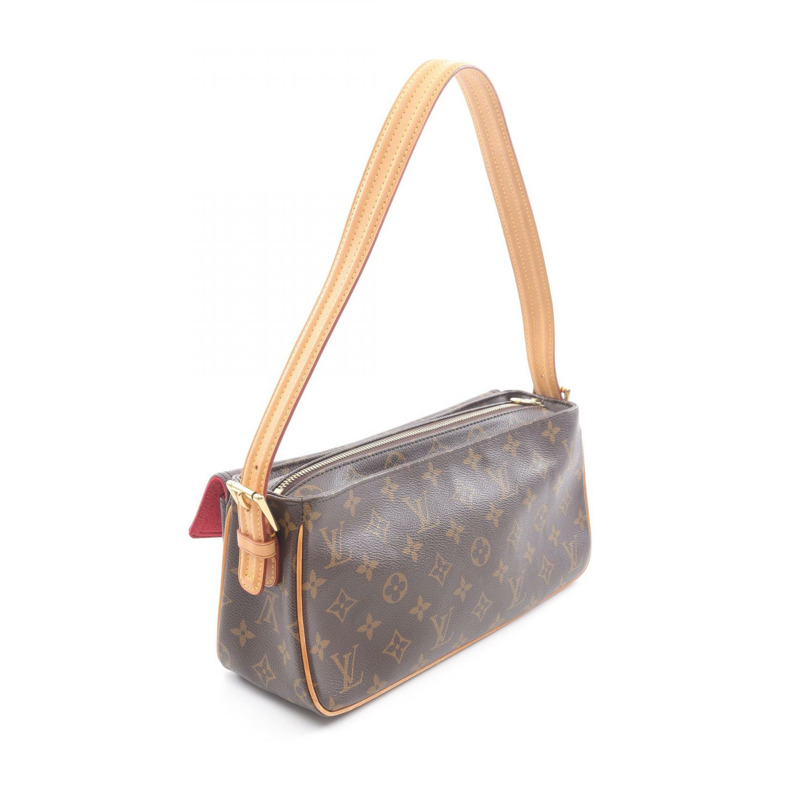 路易威登 Vivacite MM 單肩包 M51164 Monogram 皮革棕色二手女士-1