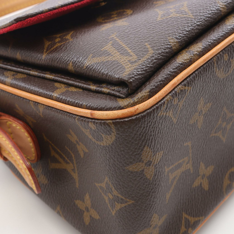路易威登 Vivacite MM 單肩包 M51164 Monogram 皮革棕色二手女士-5