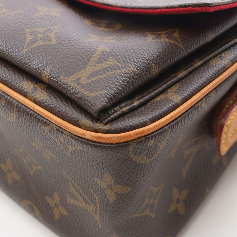 路易威登 Vivacite MM 單肩包 M51164 Monogram 皮革棕色二手女士-6
