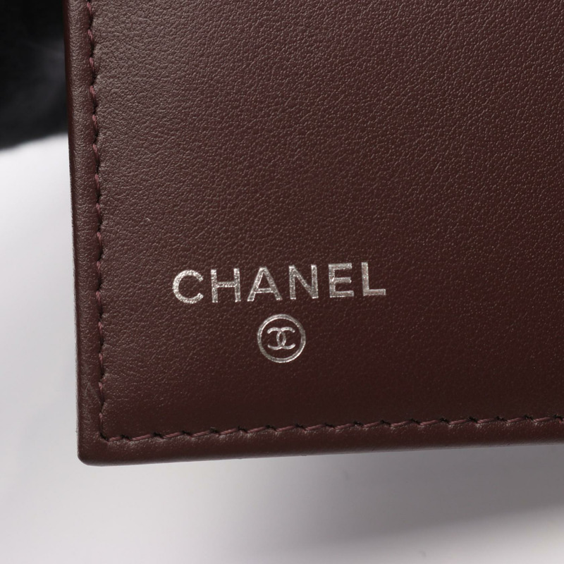 香奈兒 (CHANEL) Matelasse 三折迷你錢包，小牛皮材質，黑色，二手，女士款-4