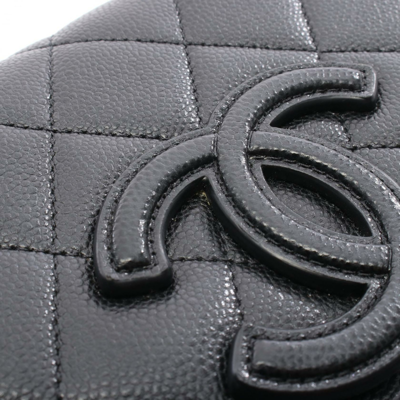 香奈兒 (CHANEL) Matelasse 迷你斜背單肩包 AS3867 黑色皮革 GHW-6