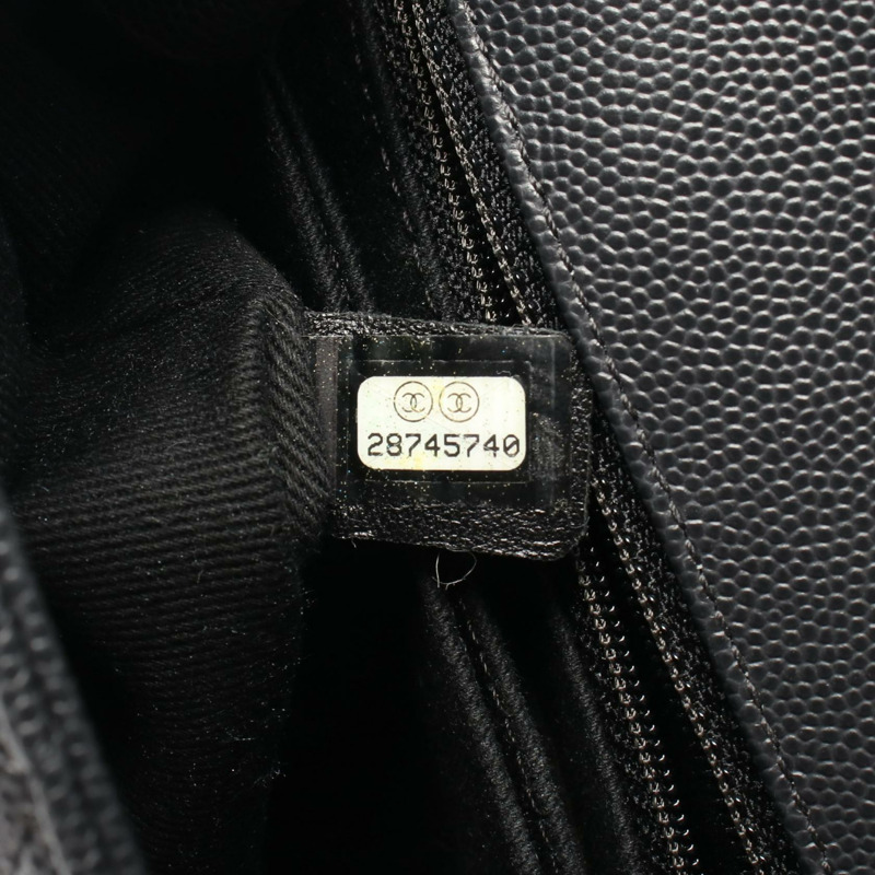 香奈兒 Coco Handle 翻蓋絎縫鏈條肩背包 A92990 皮革灰色 SHW-4