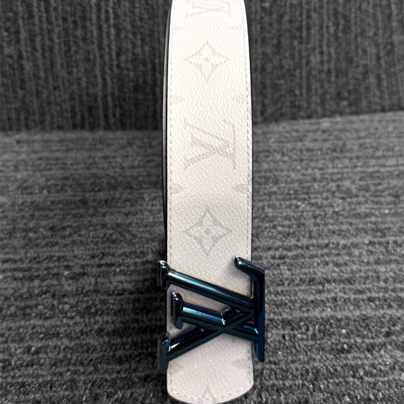 【LOUIS VUITTON LV 路易威登】LV-DIMENSION SUNSET 白藍色 雙面 腰帶/皮帶(下單前須先私訊)-1