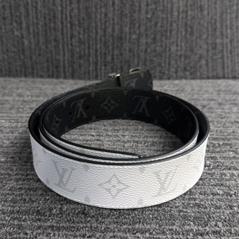 【LOUIS VUITTON LV 路易威登】LV-DIMENSION SUNSET 白藍色 雙面 腰帶/皮帶(下單前須先私訊)-2