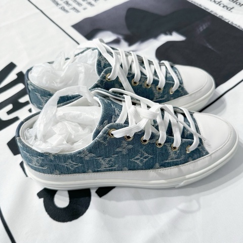 路易威登 LV 牛仔 丹寧 老花 板鞋 37碼