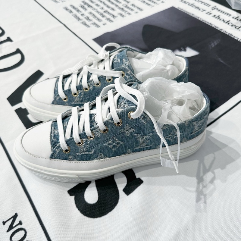 路易威登 LV 牛仔 丹寧 老花 板鞋 37碼-2