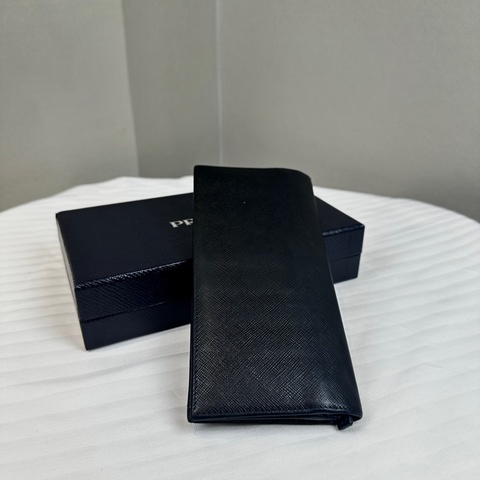 普拉達/Prada Saffiano Leather Long Wallet 牛皮男士長錢包19x1.5x9.5cm