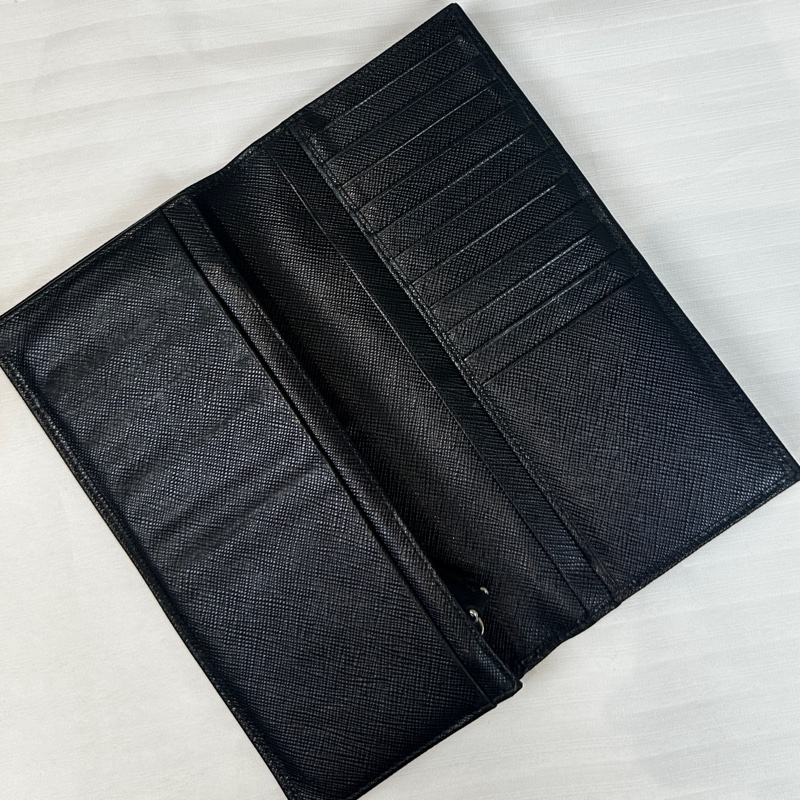 普拉達/Prada Saffiano Leather Long Wallet 牛皮男士長錢包19x1.5x9.5cm-6
