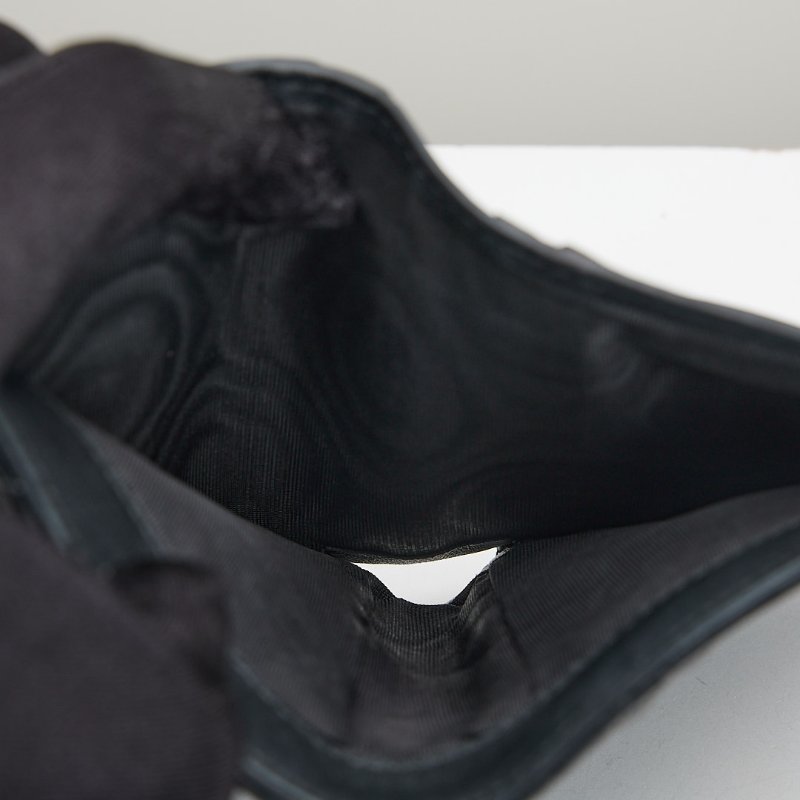 二手DIOR Caro Dahlia對開短夾/黑色-19