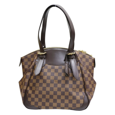 棕色 棋盤格 帆布 Verona MM 手提包 N41118【LOUIS VUITTON LV 路易威登】 N41118
