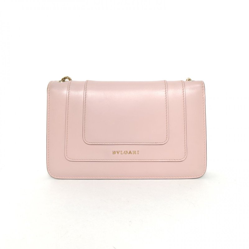 BVLGARI SerpentiForever蛇頭包woc22粉色牛皮肩背包-2