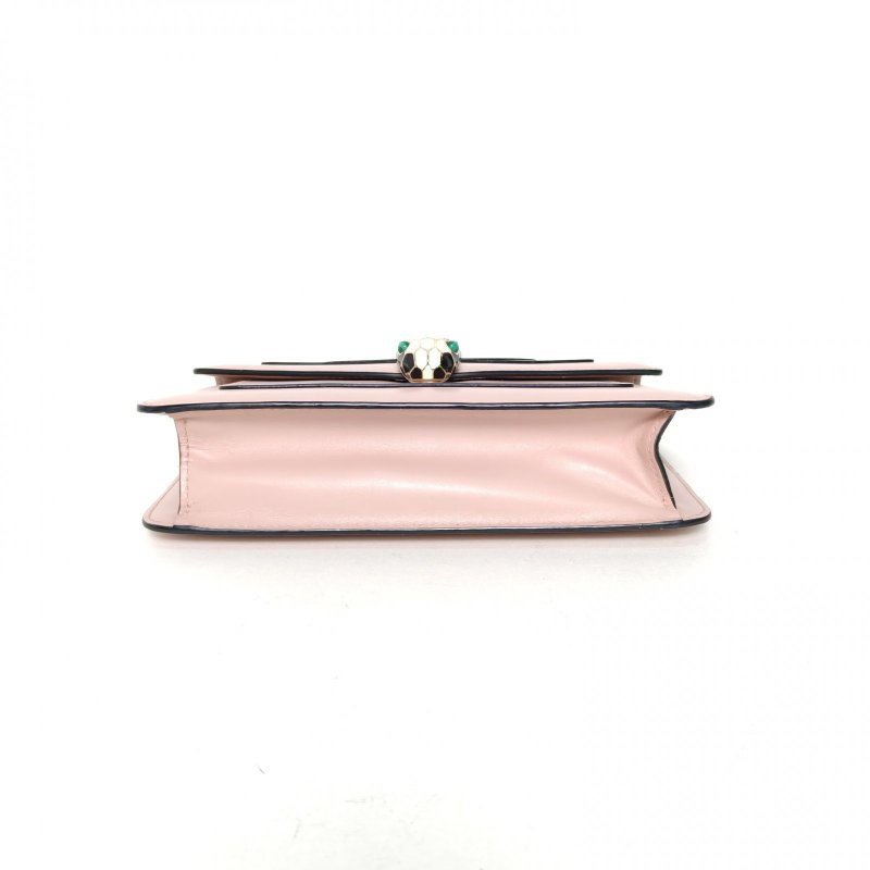 BVLGARI SerpentiForever蛇頭包woc22粉色牛皮肩背包-4