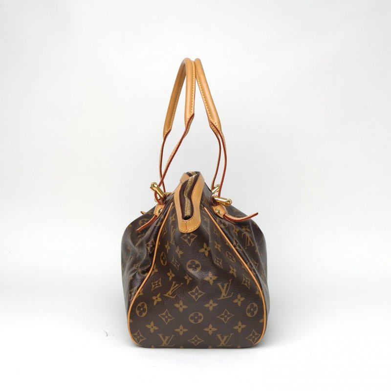 LOUIS VUITTON TIVOLI餃子包中號36老花PVC2011肩背包-1
