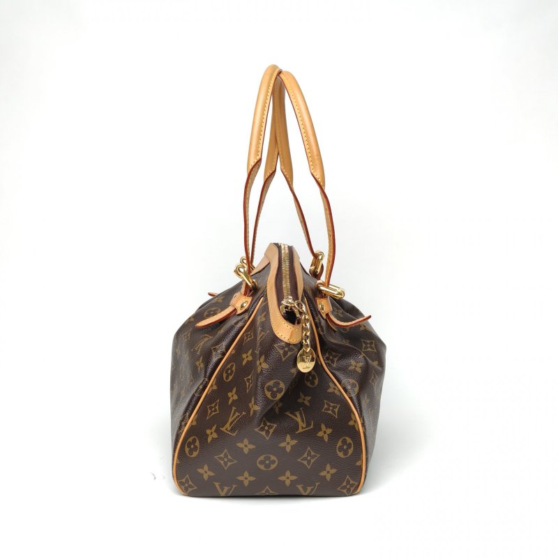 LOUIS VUITTON TIVOLI餃子包中號36老花PVC2011肩背包-3