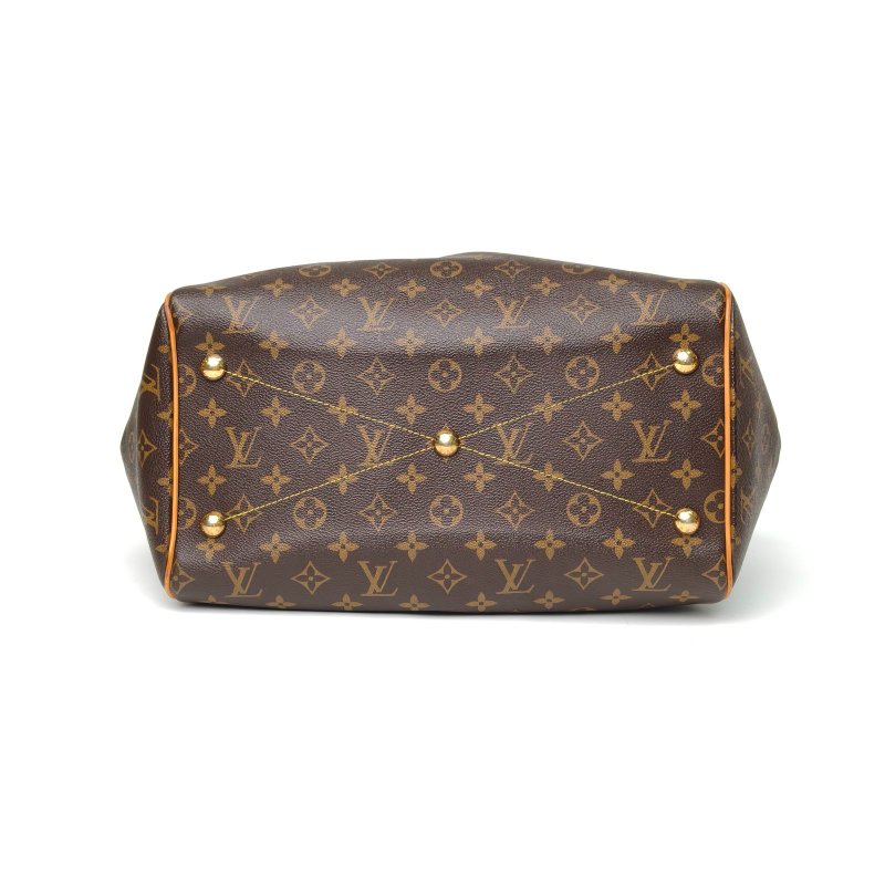 LOUIS VUITTON TIVOLI餃子包中號36老花PVC2011肩背包-4