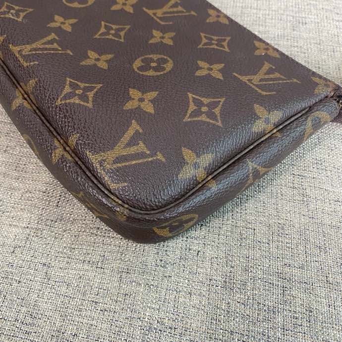 Lv路易威登pochette accessoires大麻將手提單肩腋下包-3