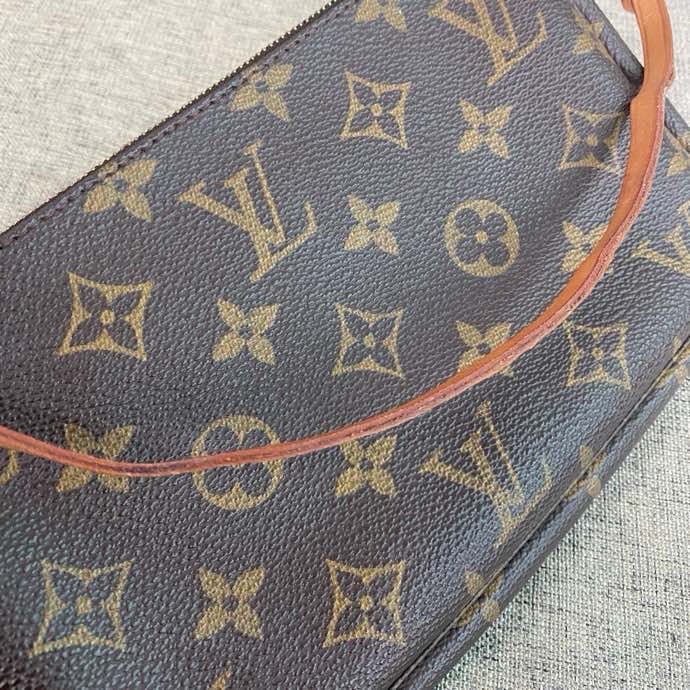 Lv路易威登pochette accessoires大麻將手提單肩腋下包-10