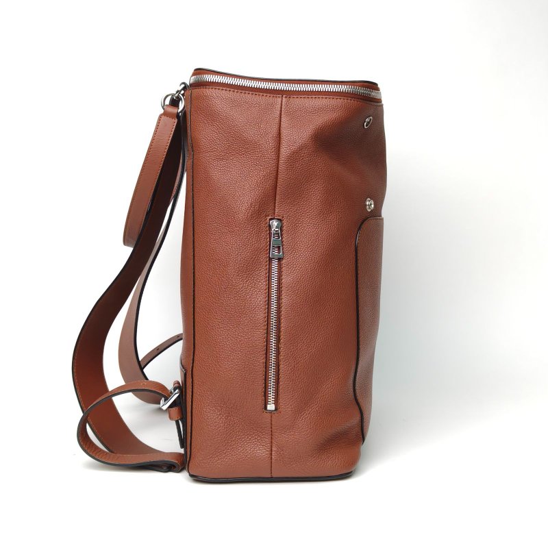 LOEWE 棕色牛皮GoyaBackpack雙肩包肩背包-1