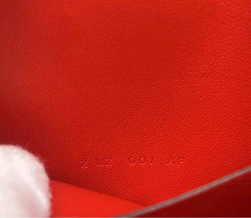 Hermès Constance 短夾 珐瑯銀扣 國旗紅 Z刻-2