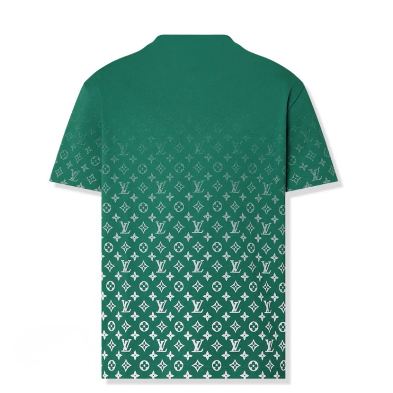【LOUIS VUITTON LV 路易威登】MONOGRAM漸變T恤 綠-1