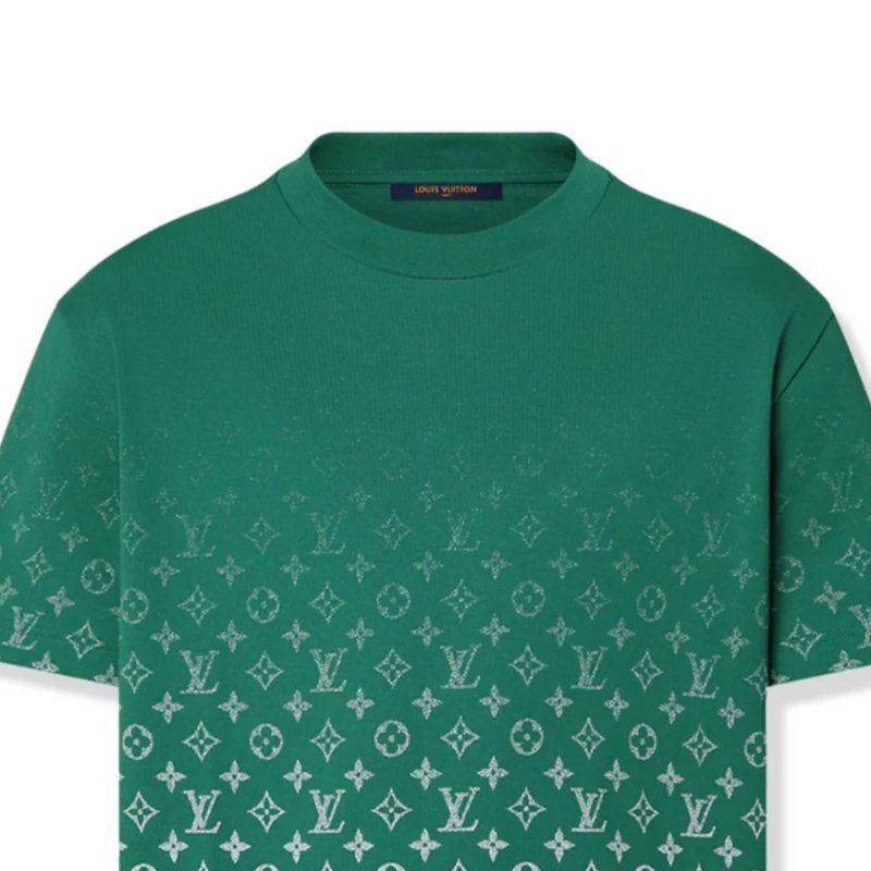【LOUIS VUITTON LV 路易威登】MONOGRAM漸變T恤 綠-2