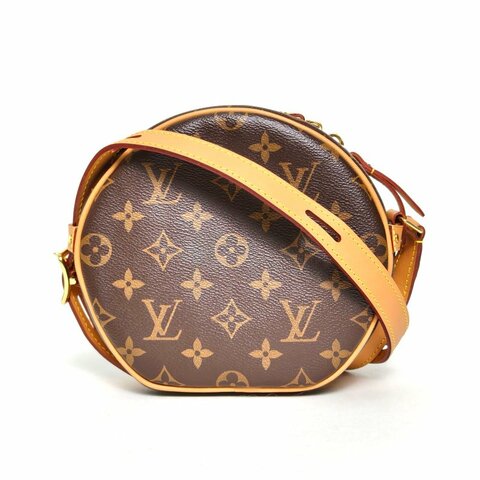 LOUIS VUITTON BOITECHAPEAUSOUPLE軟圓餅小號17老花PVC晶片肩背包