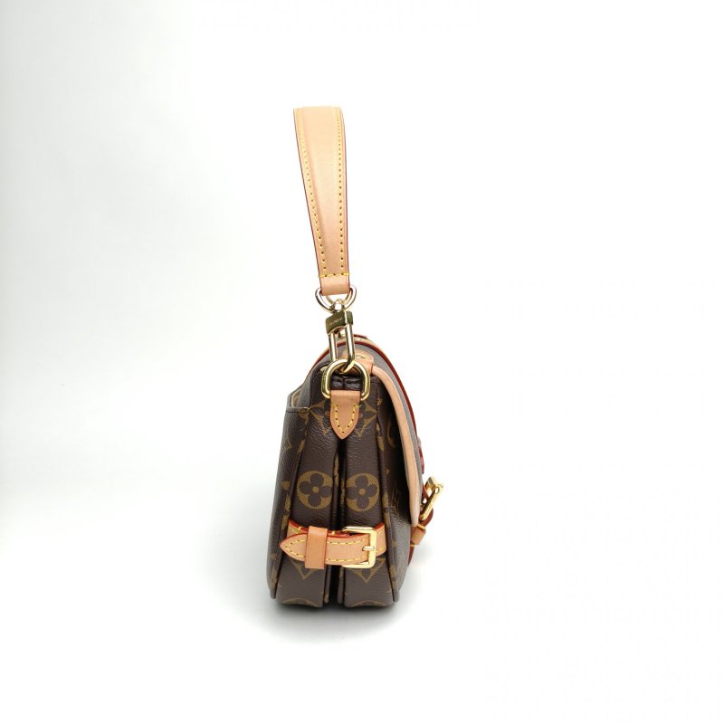 LOUIS VUITTON Saumur雙子星小號20老花PVC晶片肩背包-3