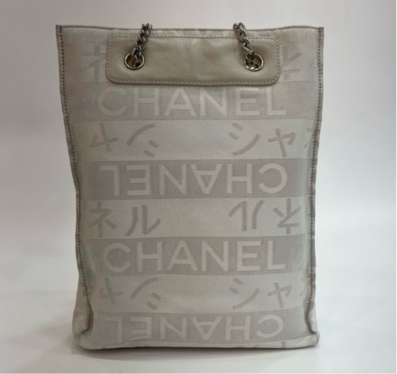 Chanel Ginza Limited Edition Bag White 香奈兒銀座限定白色中古包-6