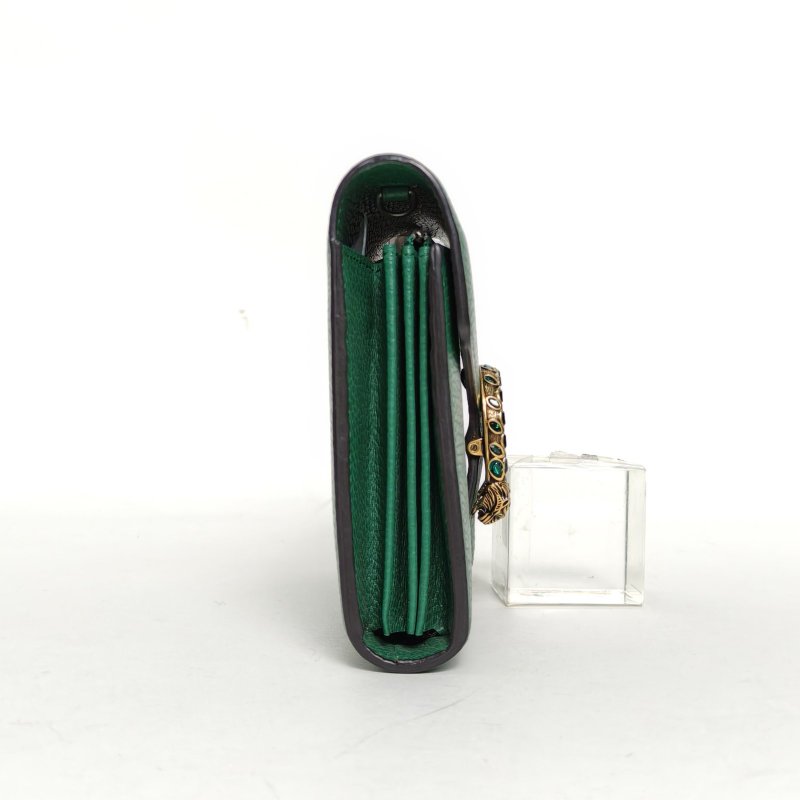 GUCCI Dionysus酒神Woc鑽扣綠色牛皮鑽扣肩背包-1