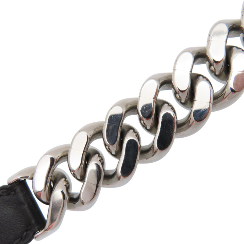 愛馬仕（Hermès）雙圈金屬Apple Watch錶帶，41毫米，Swift黑色銀色U字印記，男士款，成色極佳。-7