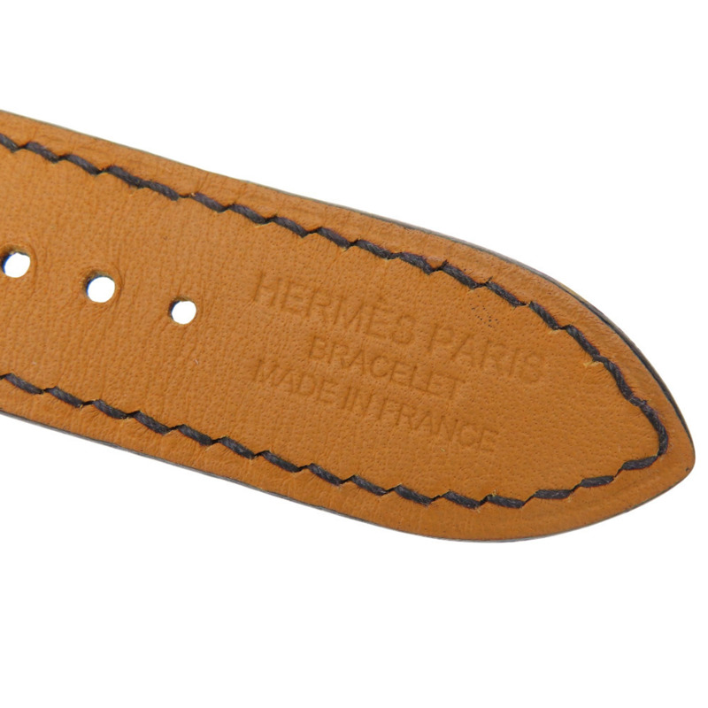 愛馬仕（Hermès）雙圈金屬Apple Watch錶帶，41毫米，Swift黑色銀色U字印記，男士款，成色極佳。-8