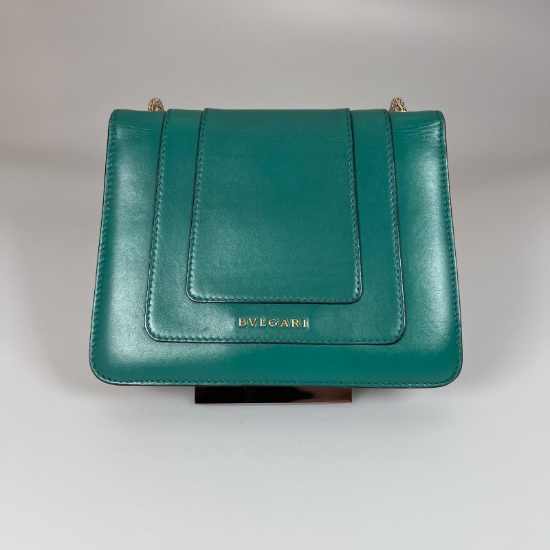 BVLGARI 綠蛇頭包小-1