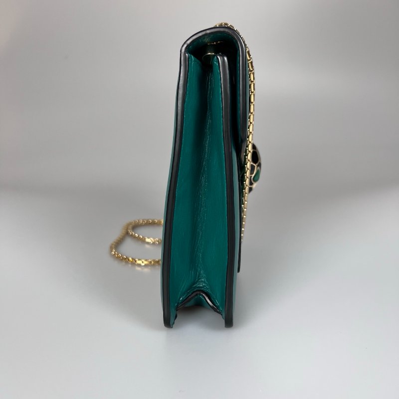 BVLGARI 綠蛇頭包小-3