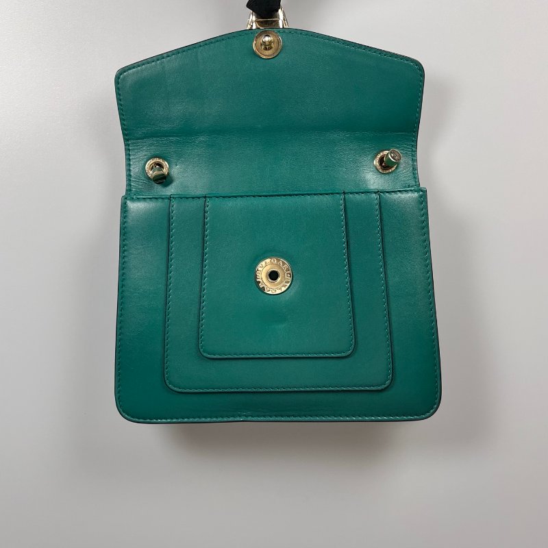 BVLGARI 綠蛇頭包小-5
