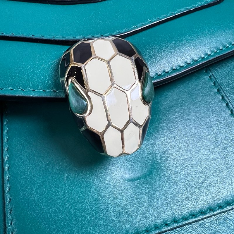 BVLGARI 綠蛇頭包小-7
