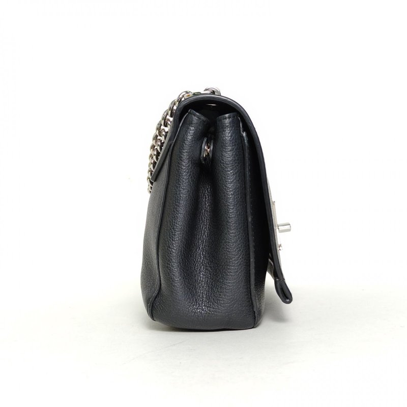 LOUIS VUITTON LockmeIIBB22黑色牛皮銀扣2016肩背包-3