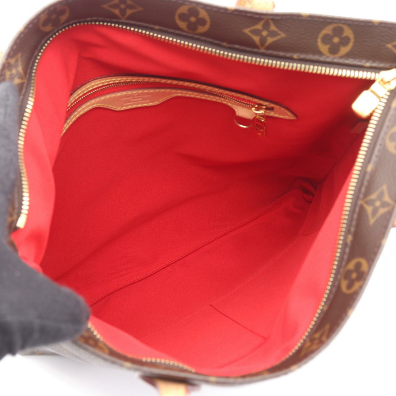 路易威登 Carry it 手提單肩包 M45199 Monogram 皮革 棕色 二手-2
