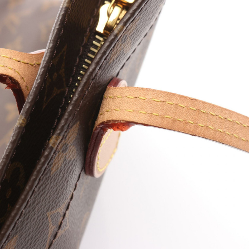 路易威登 Carry it 手提單肩包 M45199 Monogram 皮革 棕色 二手-10