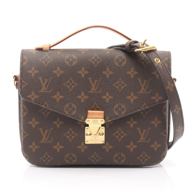 路易威登 Pochette Metis MM 斜背包 M44875 Monogram 棕色皮革-0